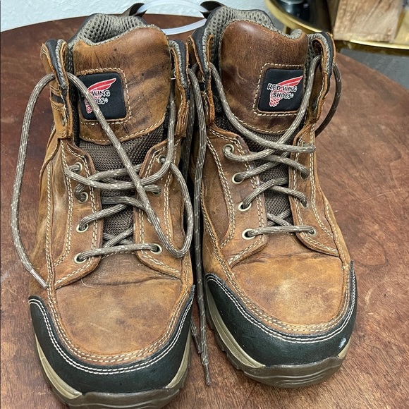 Red Wing 6692 Men’s Brown Leather Work Boots 10 W Composite Toe EH Slip Resist - Picture 3 of 10